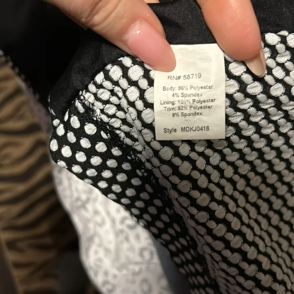 Notations Polka Dot Draped Blazer - Medium - Picture 6 of 6